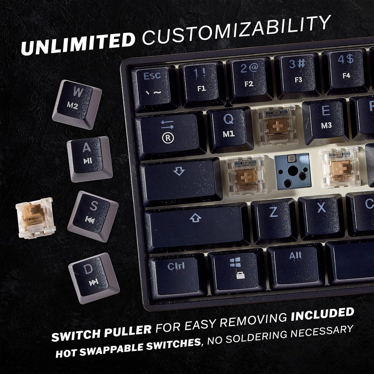 60% Optical Mechanical Gaming Keyboard RGB Backlit