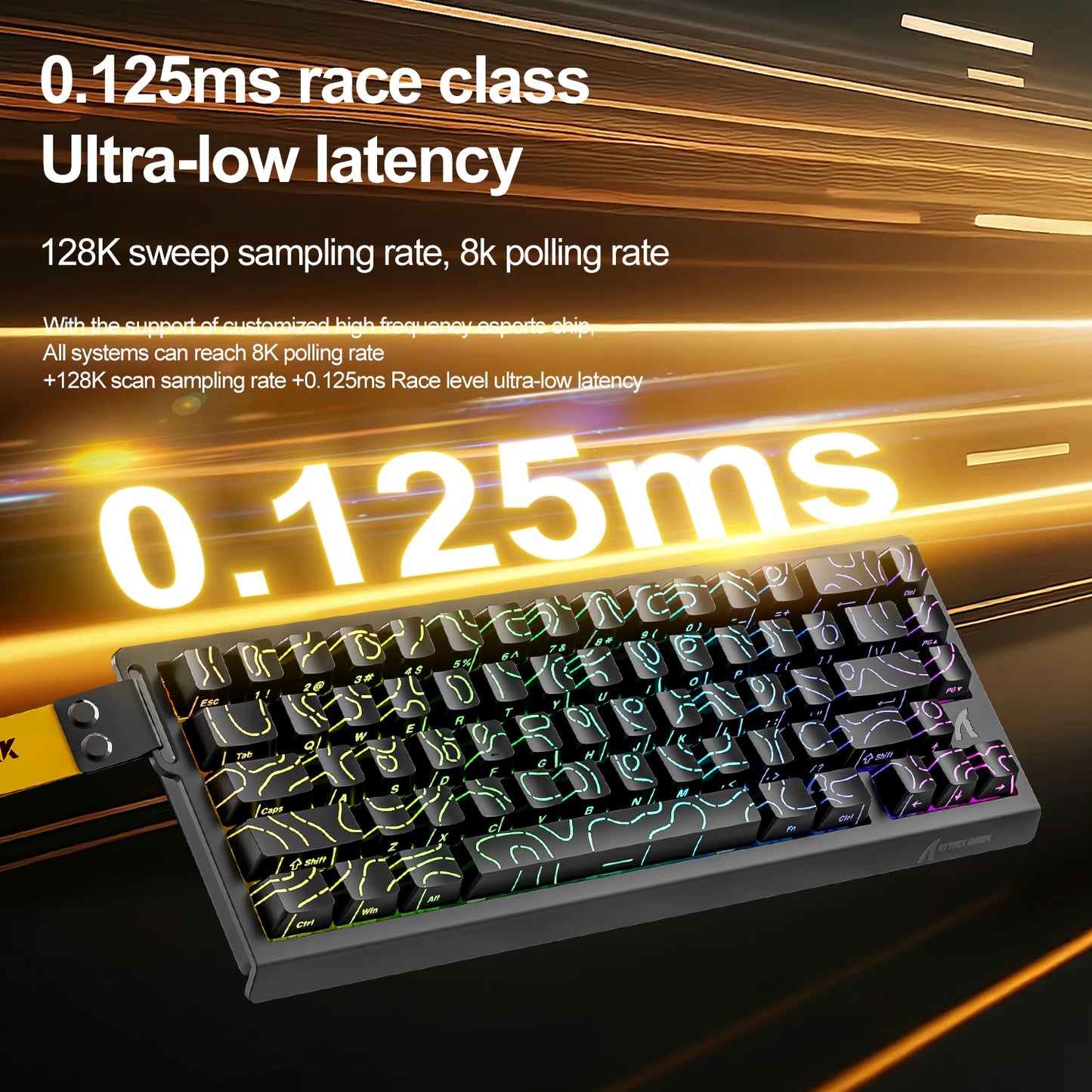 Attack Shark X68HE Hall Effect Gaming Keyboard 8HZ