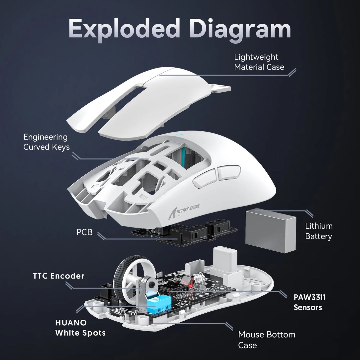 Attack Shark X11 X11se Wireless Gaming Mouse