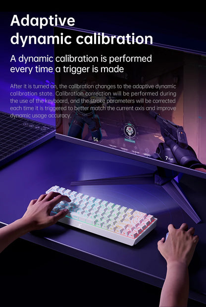 MCHOSE ACE60 Pro ACE68  Wired Mechanical Keyboard Magnetic Switch