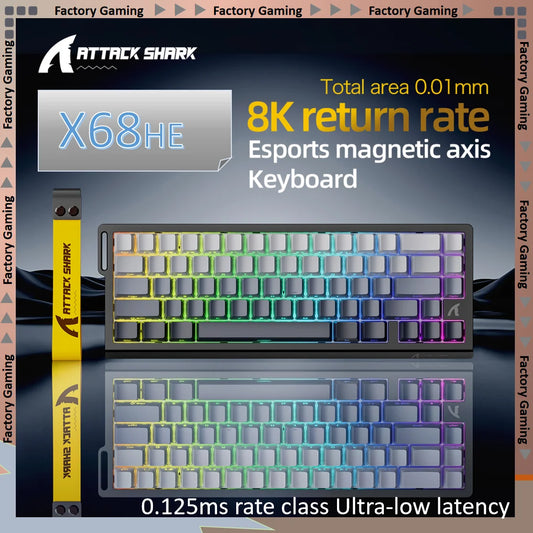 Attack Shark X68HE Hall Effect Gaming Keyboard 8HZ