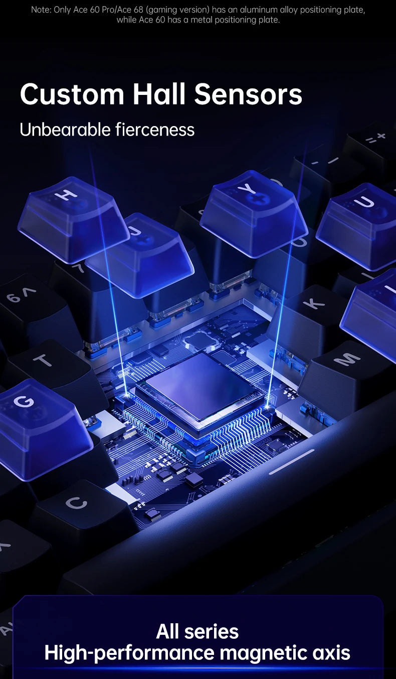MCHOSE ACE60 Pro ACE68  Wired Mechanical Keyboard Magnetic Switch