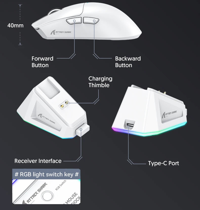 Attack Shark X11 X11se Wireless Gaming Mouse