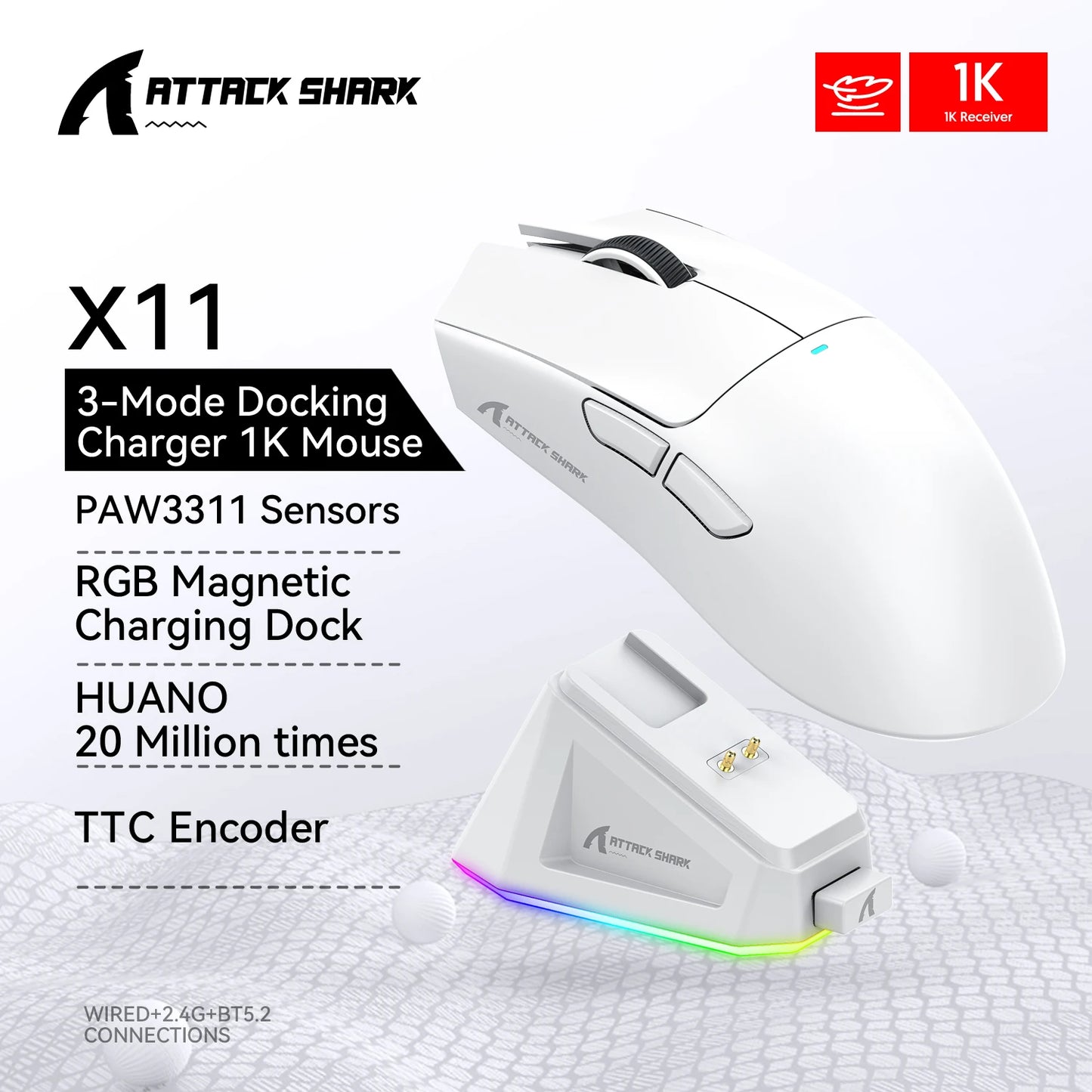 Attack Shark X11 X11se Wireless Gaming Mouse