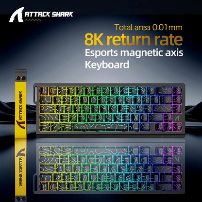 Attack Shark X68HE Hall Effect Gaming Keyboard 8HZ