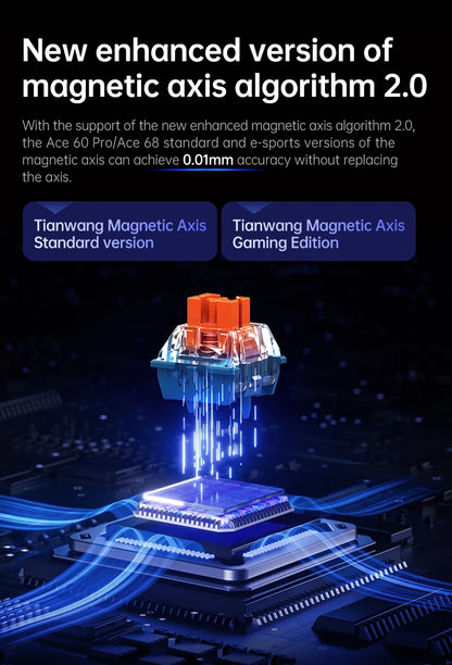 MCHOSE ACE60 Pro ACE68  Wired Mechanical Keyboard Magnetic Switch