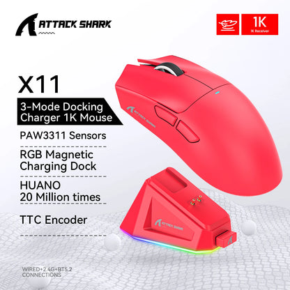 Attack Shark X11 X11se Wireless Gaming Mouse