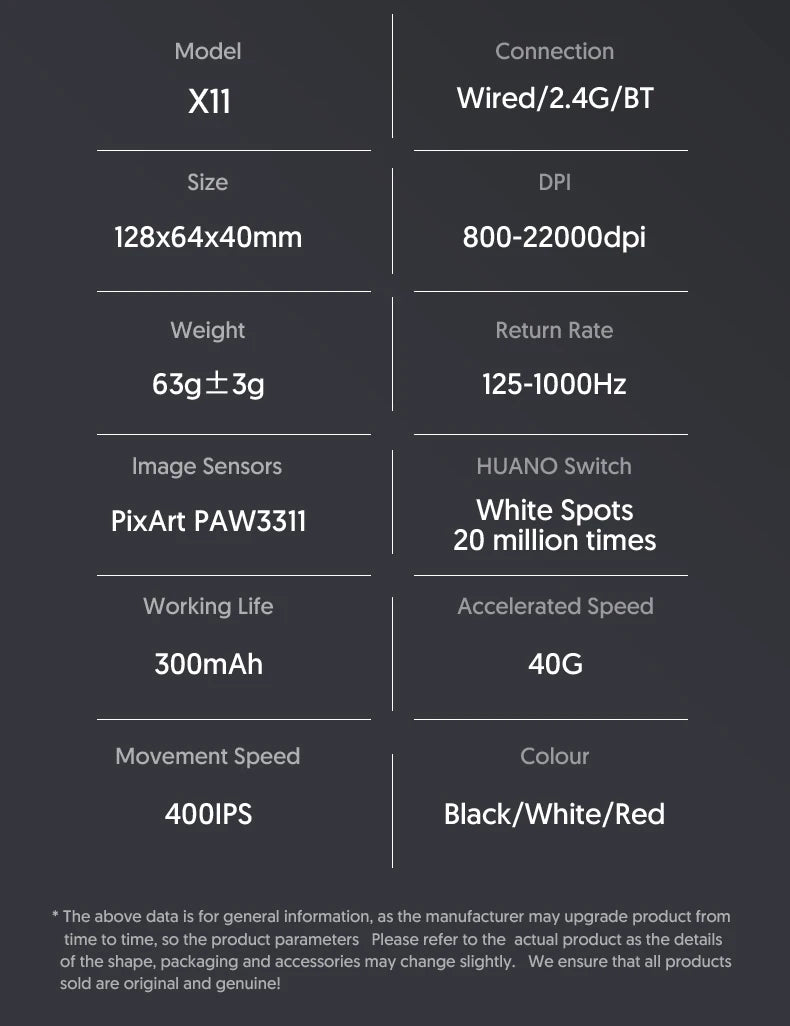 Attack Shark X11 X11se Wireless Gaming Mouse
