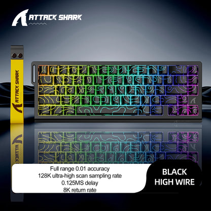 Attack Shark X68HE Hall Effect Gaming Keyboard 8HZ