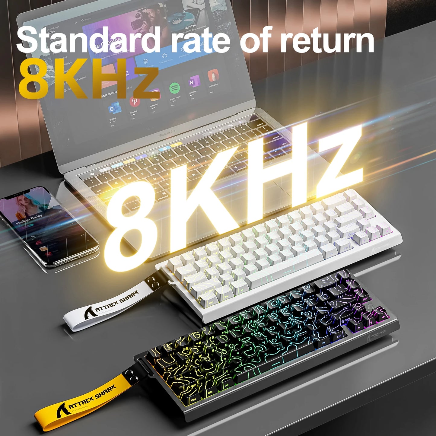 Attack Shark X68HE Hall Effect Gaming Keyboard 8HZ