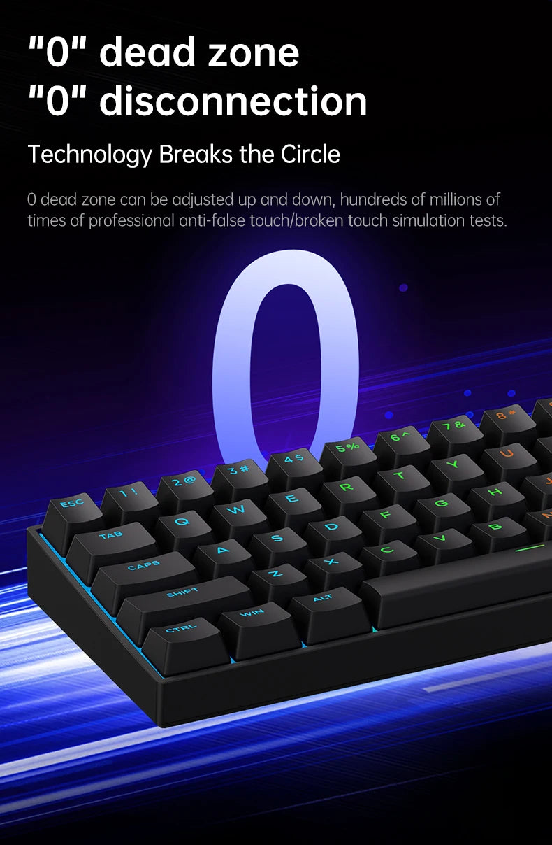 MCHOSE ACE60 Pro ACE68  Wired Mechanical Keyboard Magnetic Switch