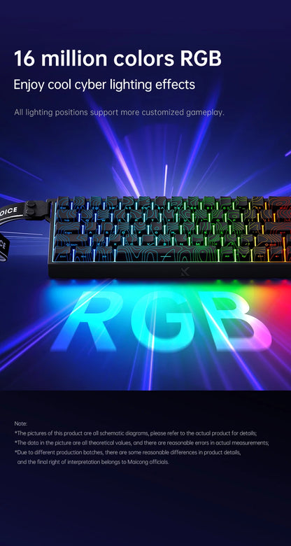 MCHOSE ACE60 Pro ACE68  Wired Mechanical Keyboard Magnetic Switch