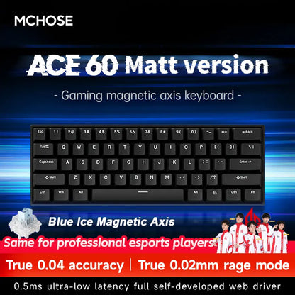 MCHOSE ACE60 Pro ACE68  Wired Mechanical Keyboard Magnetic Switch