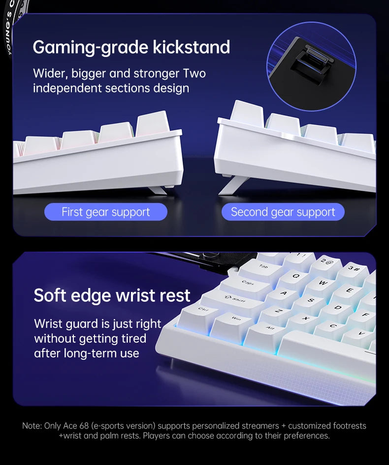MCHOSE ACE60 Pro ACE68  Wired Mechanical Keyboard Magnetic Switch
