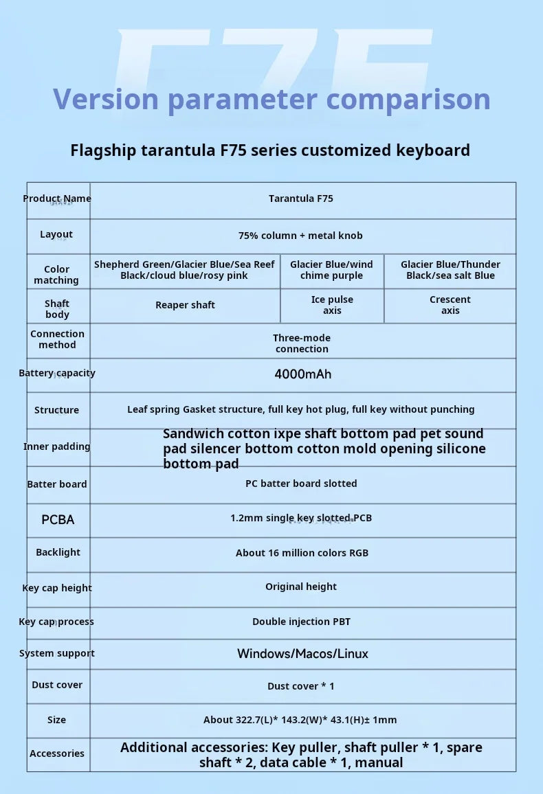 Aula F75 Wireless Mechanical Keyboard